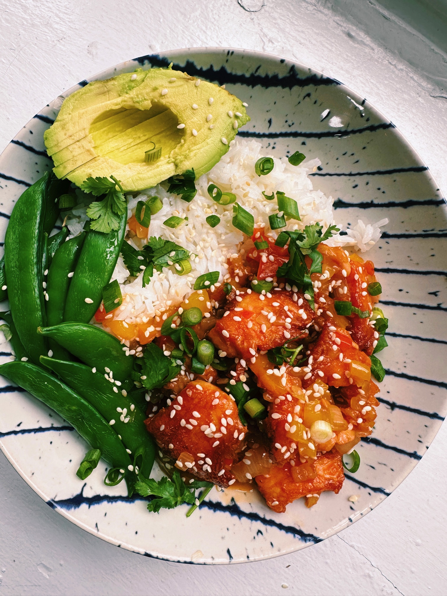 Sweet and Sour Salmon Bowl